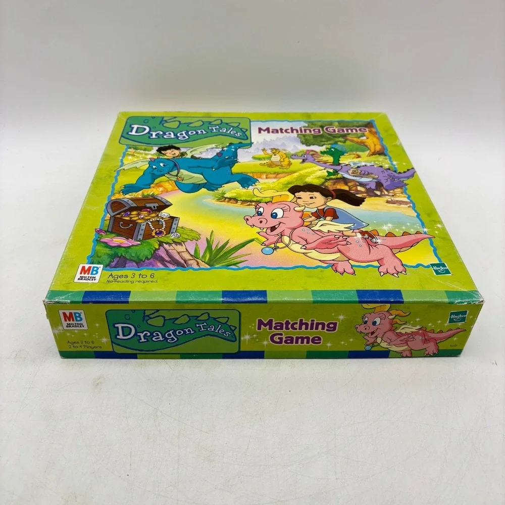 Dragon Tales Matching Game Milton Bradley Hasbro PBS Kids Vintage 99% COMPLETE